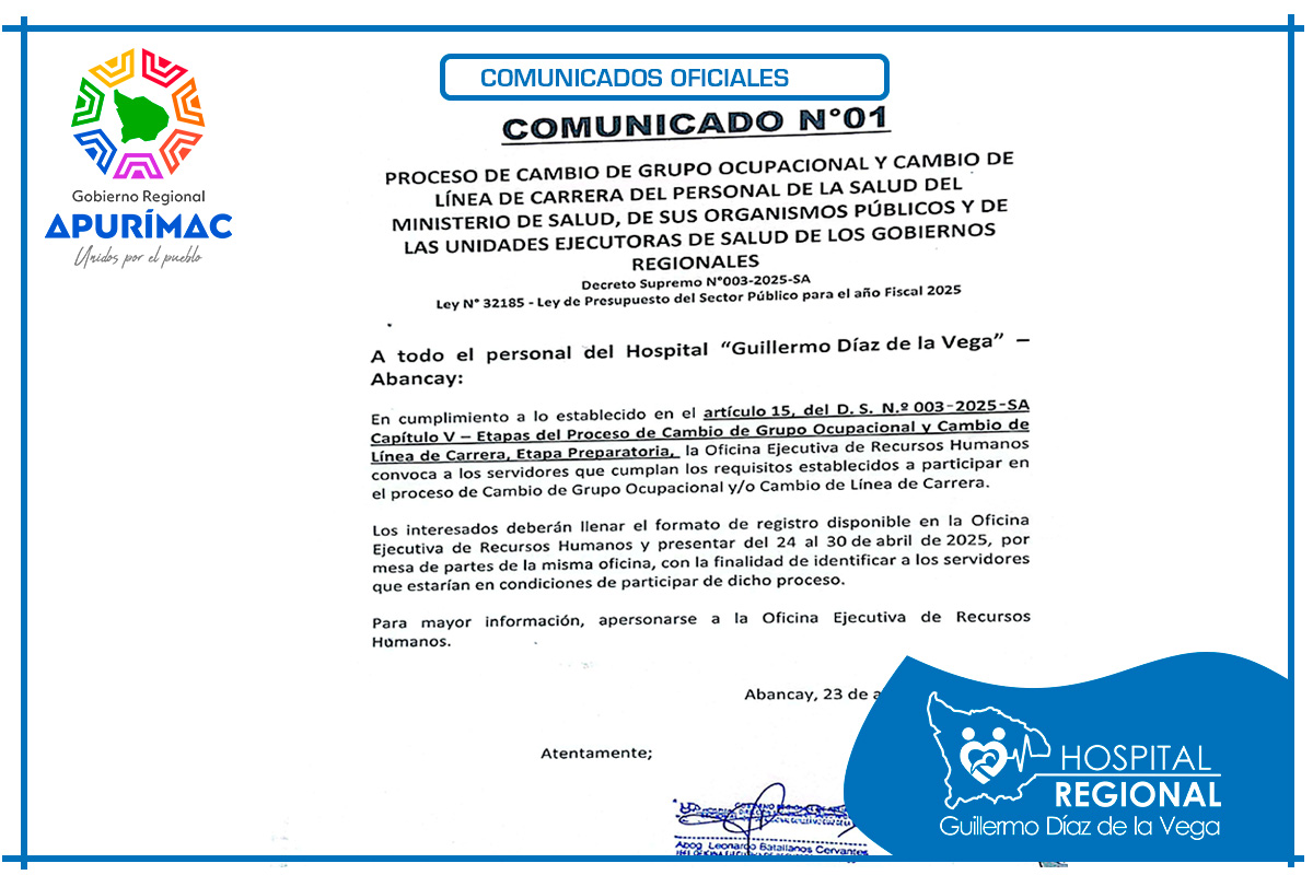 COMUNICADO OFICIAL 04-2025