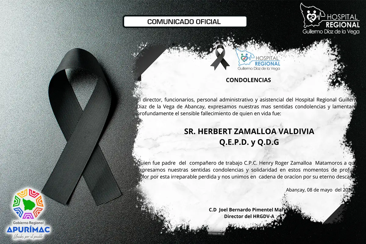 COMUNICADO DE CONDOLENCIA 08-2025