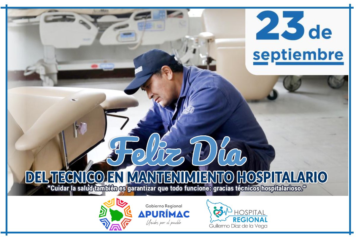 HOSPITAL REGIONAL RINDE HOMENAJE EN EL DÍA DEL TÉCNICO EN MANTENIMIENTO HOSPITALARIO