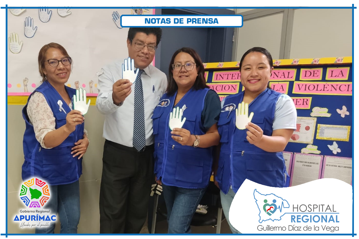 HOSPITAL REGIONAL CONMEMORA EL DÍA INTERNACIONAL DE LA ELIMINACIÓN DE LA VIOLENCIA CONTRA LA MUJER